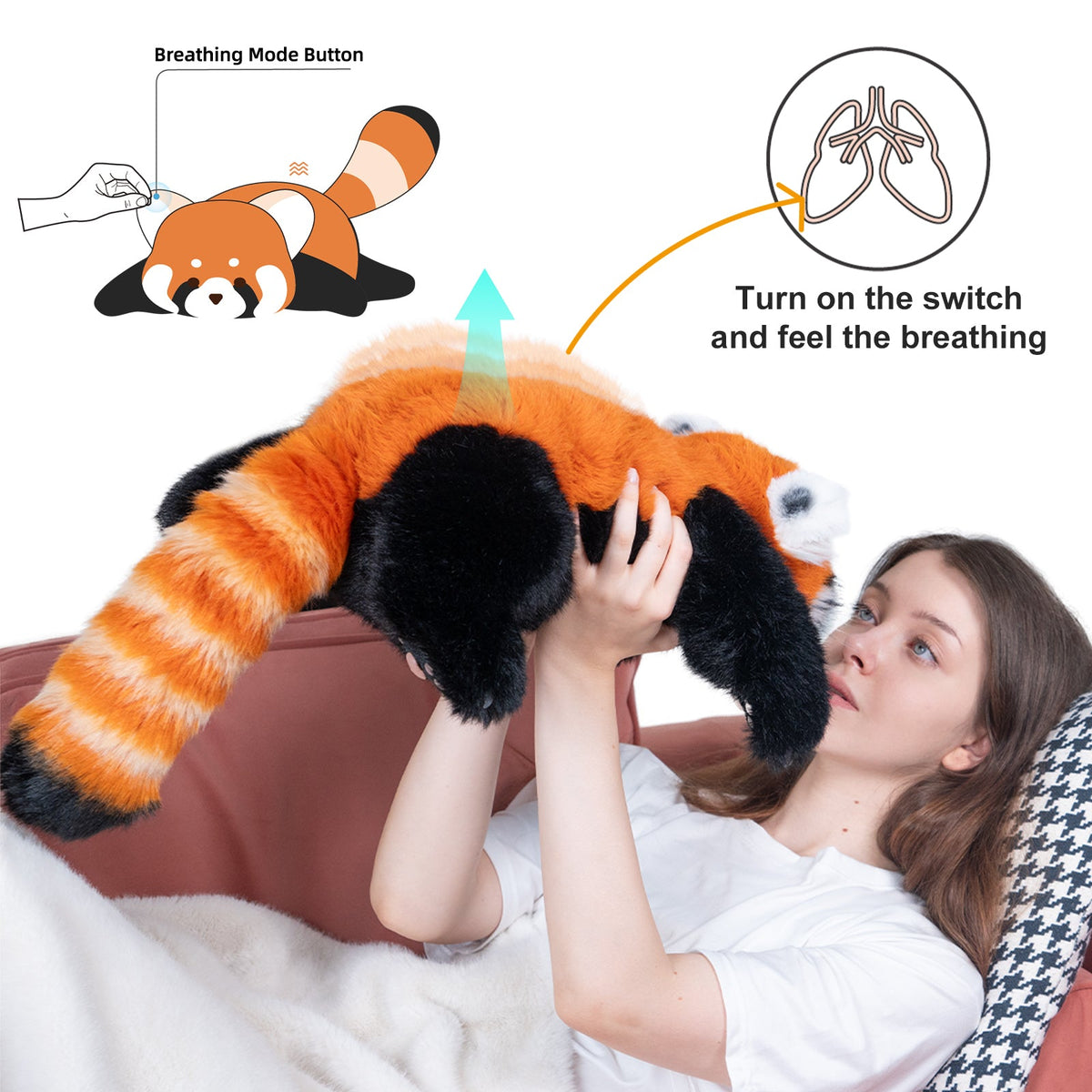 Weighted Red Panda Plush (2.5 lb)