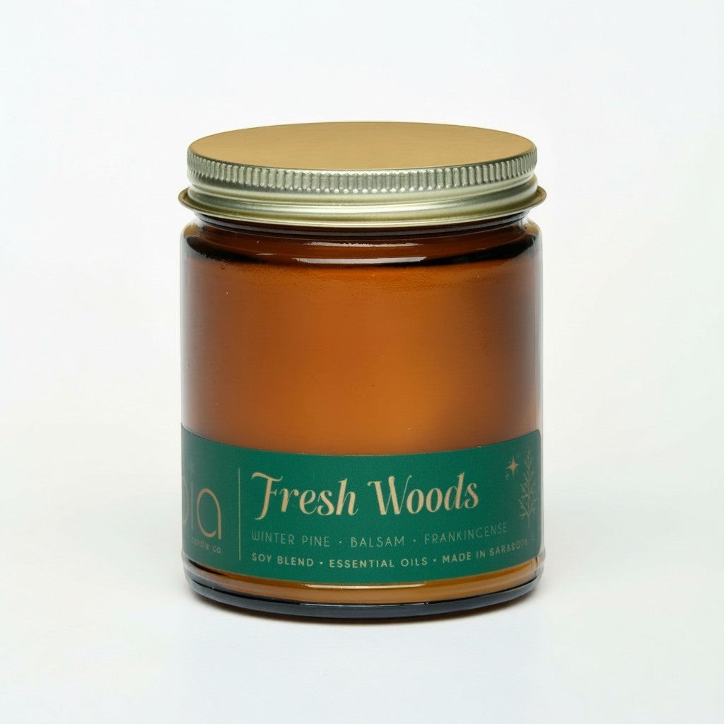 "Fresh Woods" Soy Candle — Christmas Tree & Balsam