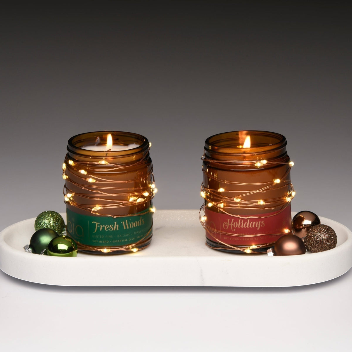 "Fresh Woods" Soy Candle — Christmas Tree & Balsam
