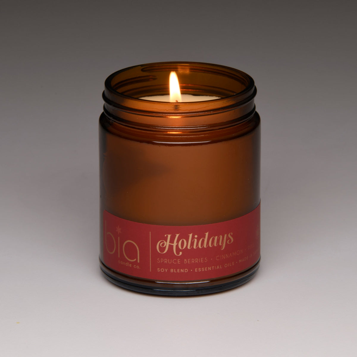 "Holidays" Soy Candle — Cinnamon, Orange & Pine